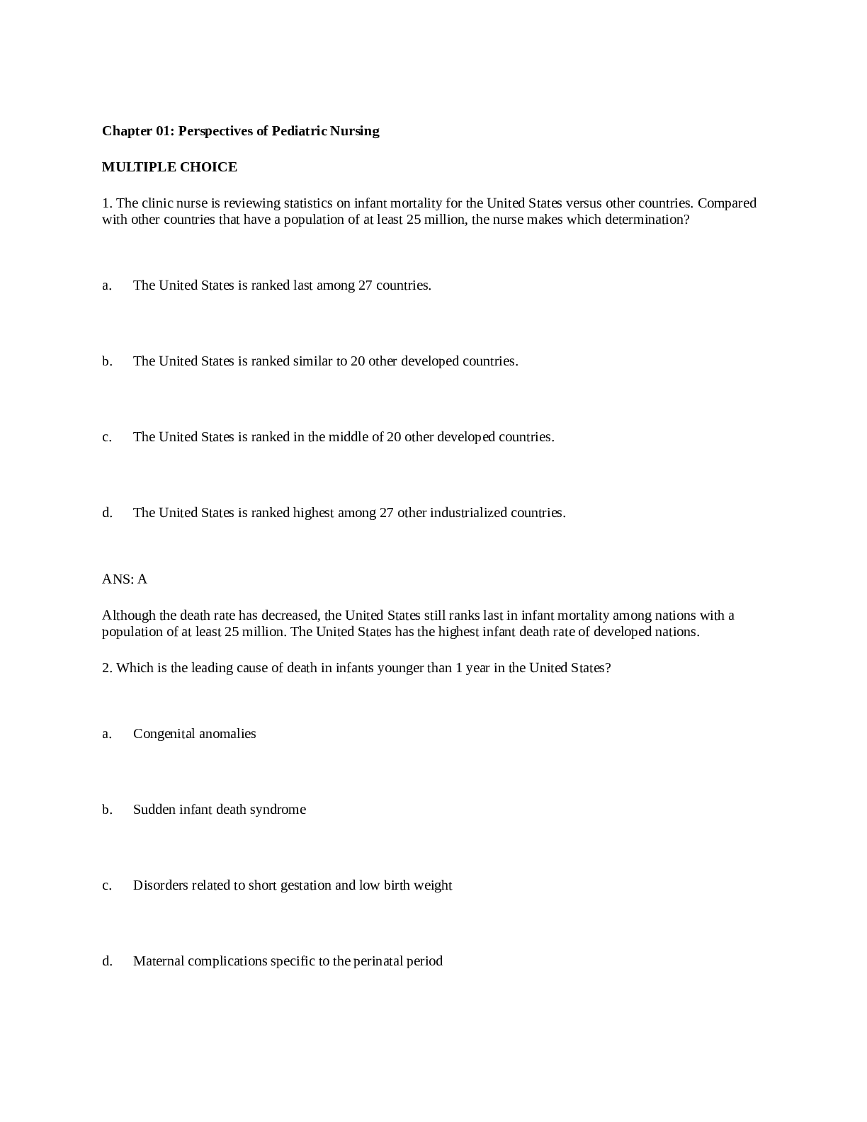 Preview image of NUR 131 PEDS EXAM 1 MULTIPLE VERSIONS document